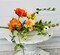 16&#x22; Orange/White Poppy Berry Pick - Vibrant Floral Accent-63264SP16